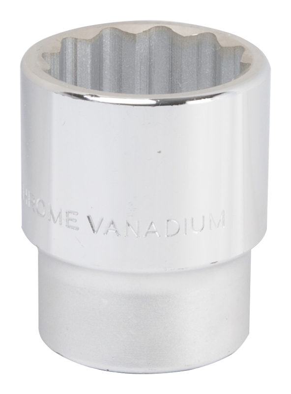 MT-SM6035 Drive Socket, 35 mm Socket, 3/4 in Drive, 12-Point, Chrome Vanadium Steel, Chrome